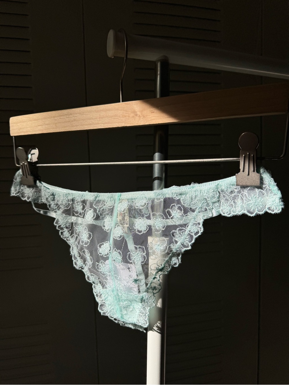 Free People “In The Garden” Lace Floral Thong